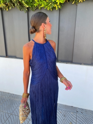 Corina Dress Navy Blue