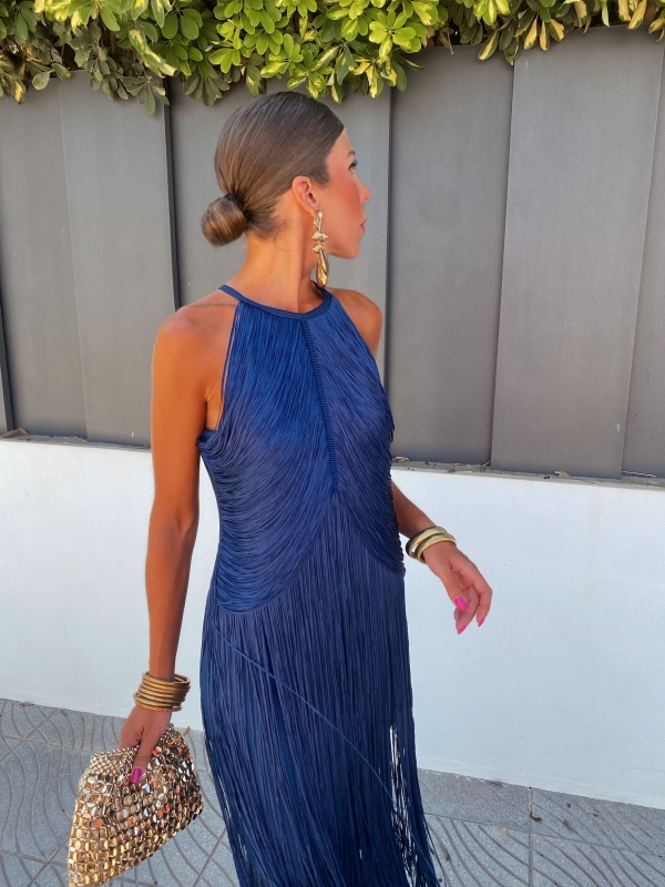 Vestido Corina Azul Marino