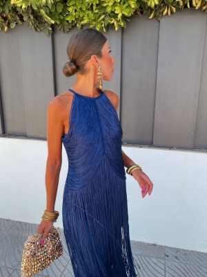 Vestido Corina Azul Marino
