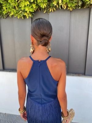 Vestido Corina Azul Marino