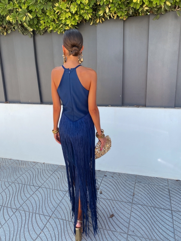 Vestido Corina Azul Marino