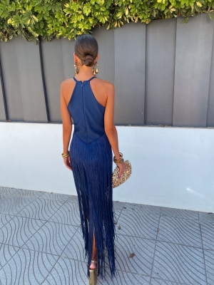 Vestido Corina Azul Marino