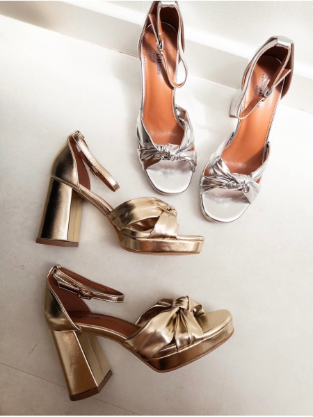 Sandales à talons Carol argent 2