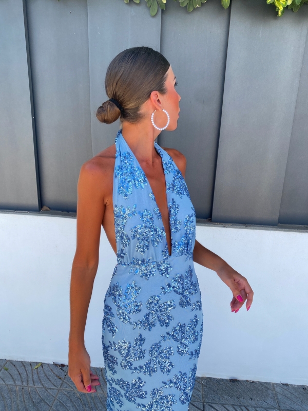Vestido Goya Celeste
