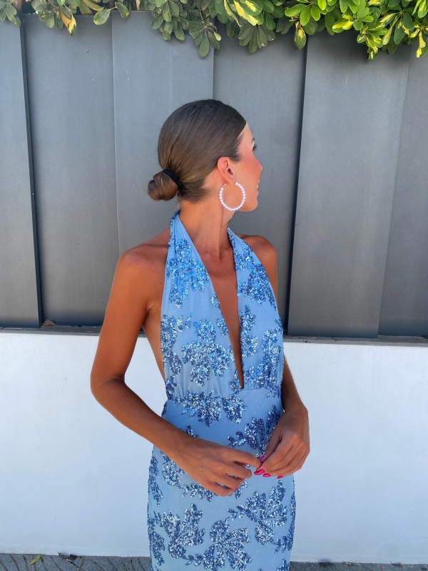 Vestido Goya Celeste