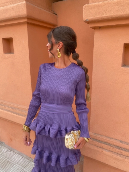 Vestido Casilda Mauve