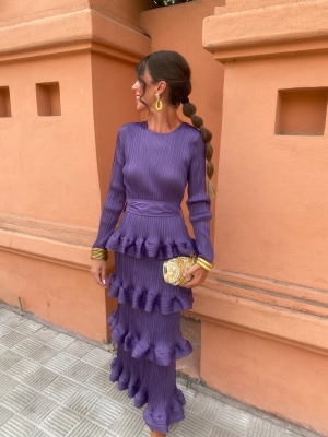 Casilda Mauve Robe