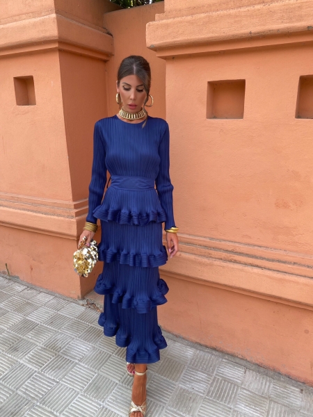 Robe Casilda bleu marine 2