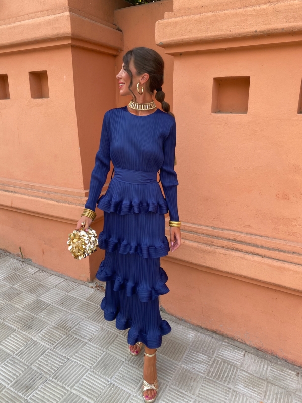 Robe Casilda bleu marine