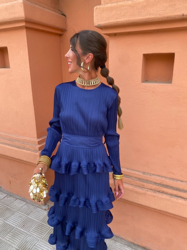 Robe Casilda bleu marine