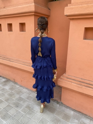 Robe Casilda bleu marine