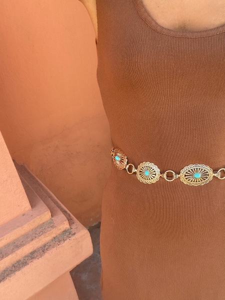 Cinturón Gema Turquesa (2 Colores) 2