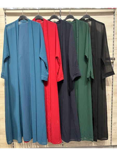 Kimono comprido de gaze