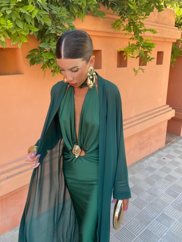 Kimono comprido de gaze