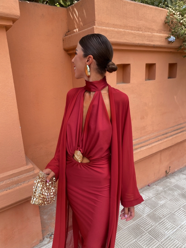 Kimono comprido de gaze