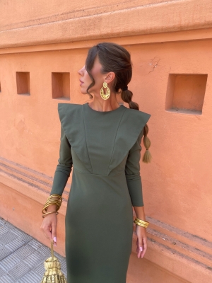 Robe Polina Vert olive