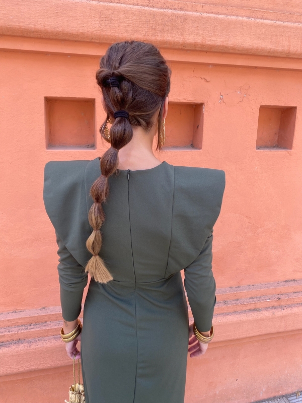Robe Polina Vert olive