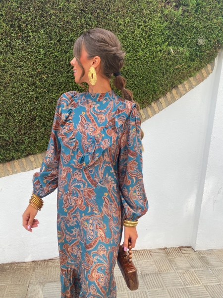 Vestido Budapeste Aquamarine