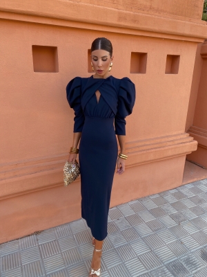 Sabariego Dress Navy Blue