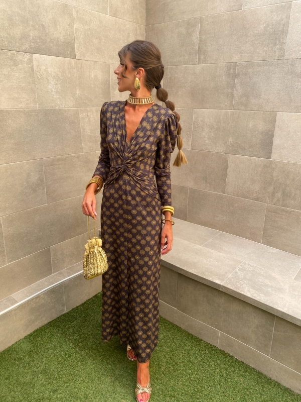 Vestido Trebujena esverdeado