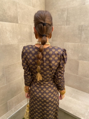 Vestido Trebujena esverdeado