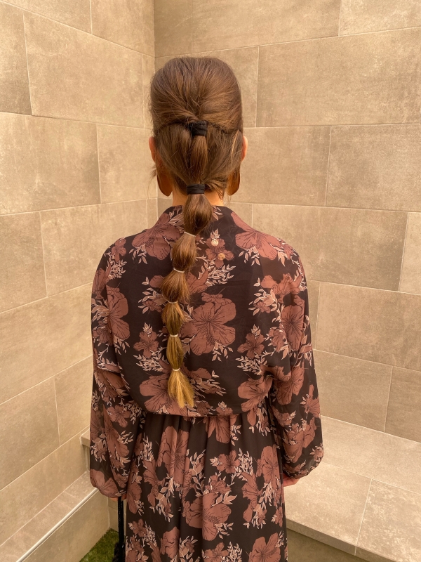 Vestido Huga Castanho/Preto