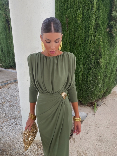 Vestido verde Almodovar