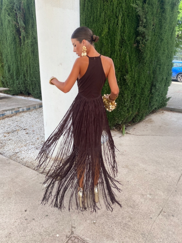 Vestido Corina Marrón