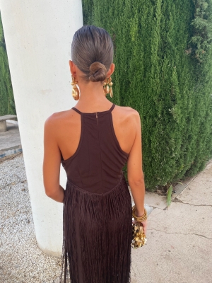 Vestido Corina Marrón