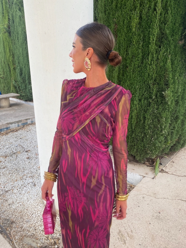 Vestido cor-de-rosa Tamarguillo