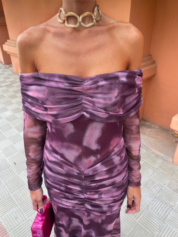 Vestido cor-de-rosa Nerea