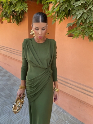 Vestido Alfalfa Verde Oliva