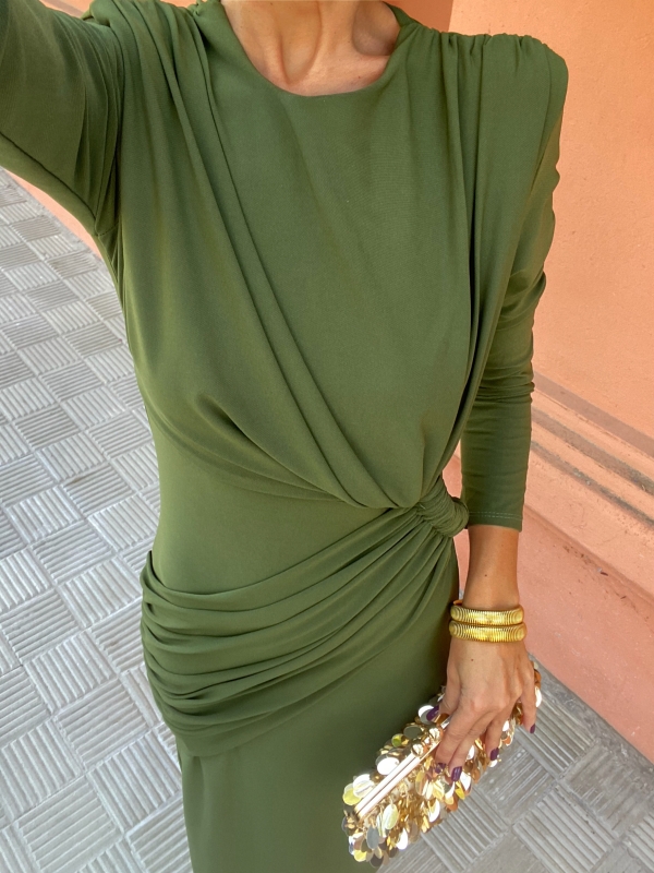 Vestido Alfalfa Verde Oliva