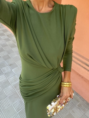 Vestido Alfalfa Verde Oliva