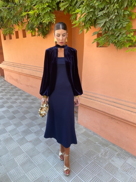 Pinsapo Dress Navy Blue 2