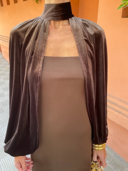 Vestido castanho Pinsapo