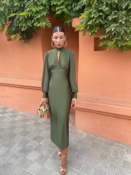 Vestido verde seco Mónaco 2