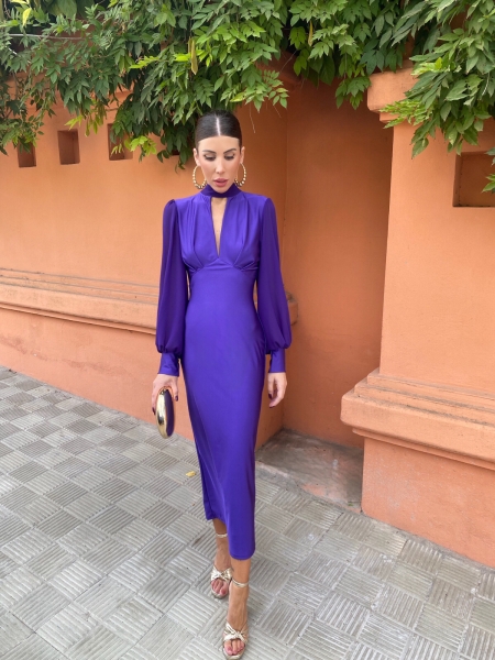 Vestido Mónaco Roxo 2