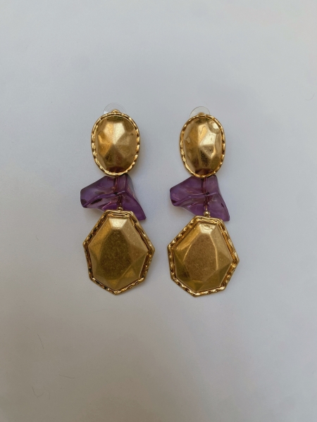 Pendientes Piedra Morada