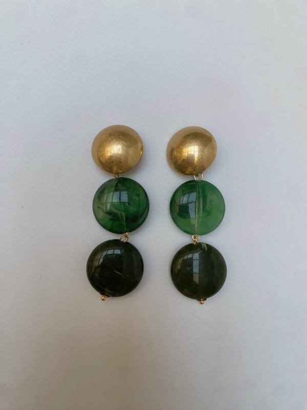 Pendientes Trío Verde