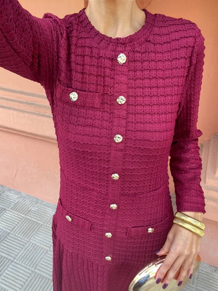 Vestido Luisa Granate