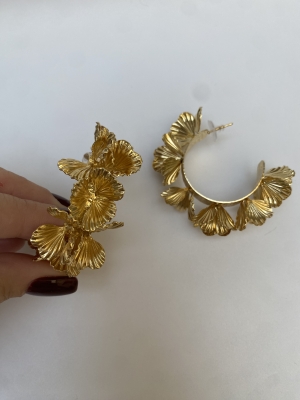 Pendientes Aro Flores