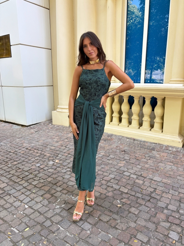 Vestido Casandra Verde + Kaftane