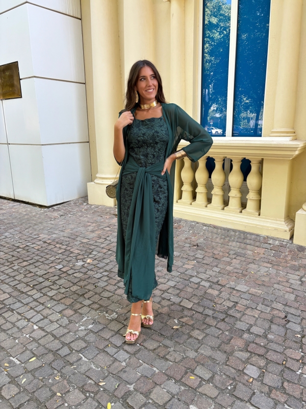 Vestido Casandra Verde + Kaftane