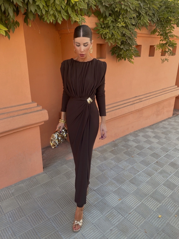 Almodovar Brown Dress