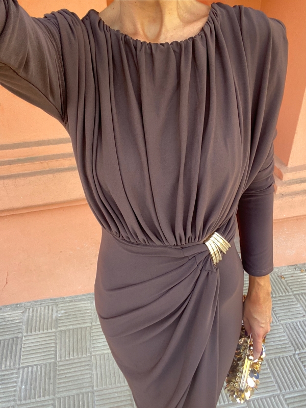 Almodovar Brown Dress