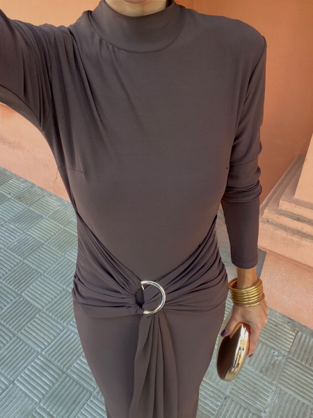 Vestido Mumy Marrón