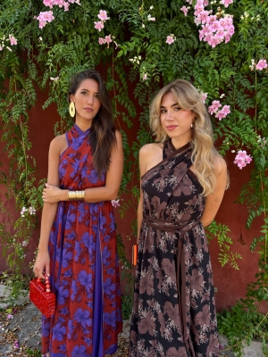 Huga Brown/Black Dress