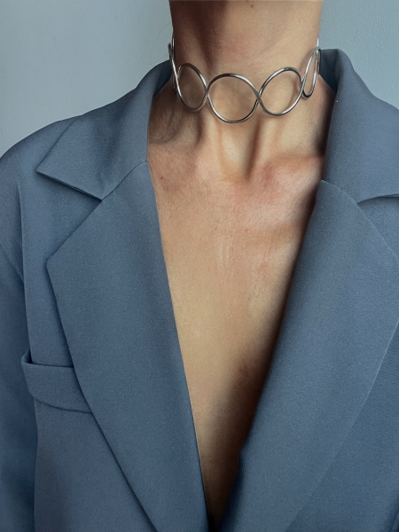 Girocollo ovale d'argento 2