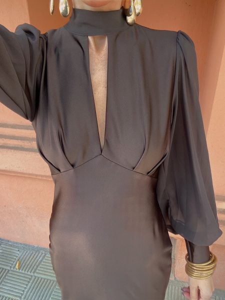 Vestido Mónaco Marrón